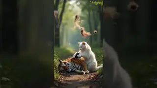 cat & panther #1mviwes #animalcontent #animation #catworker #panthers #monitization
