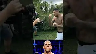 Alex Pereira filming for UFC 320