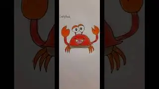 How to draw  Crab |Crab kids drawing