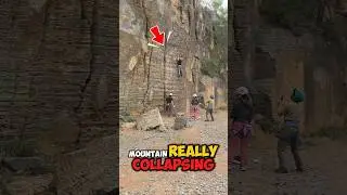 The Invisible Net That Catches Falling Rocks and Saves Live. #mountains #climbing