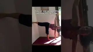 Learn to Fly! Wall-Assisted Half Moon for Balance & Confidence #simpleyoga #balance #yogaforkids