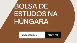 Bolsa de estudo na H&uacute;ngaria  #brasil #estudarfora
