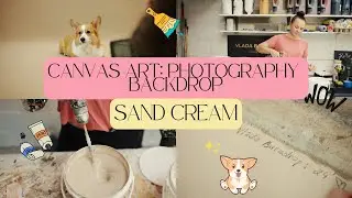 How I Paint A Canvas Backdrop
