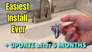 Universal Replacement Pop-Up Sink Stopper / Strainer Install & Review - MUAIOLAUS + 5 MONTH Update