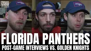 Sam Bennett, Carter Verhaeghe & Lomberg React to Florida's Emotional Stanley Cup Rematch vs. Vegas