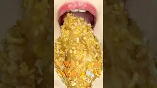 ASMR CHICKEN EMOJI FOOD Куриный эмодзи Мукбанг (ускоренный)