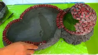 Awesome Bricklaying Technique - Perfect Combination For Aquarium