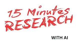 Planning Research with AI &ndash; Kickstart your project the smart way | AI for Research Episode 1