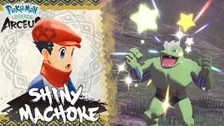 Shiny Machoke Found in Coronet Highlands! Shiny Living Dex Series in Pokemon Legends Arceus