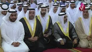 حمد الشرقي يؤدي صلاة عيد الفطر المبارك بحضور ولي العهد في جامع الشيخ زايد بالفجيرة