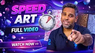 Speed Art in Textile Design | From Concept to Final Print (Full Process) DAY 13|