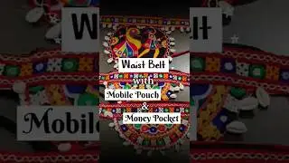New Waist Belt Design| Waist Belt with Mobile Pouch & Money pocket| Navratri 2025 | Handmade Jewelry