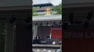 Arja Saijonmaan soundcheck Espan lavalla 19.6.2024. Caruso