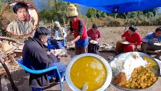 having lunch with series KHARK team || Village film makers in rural Nepal || @THANKYOUCINEMA