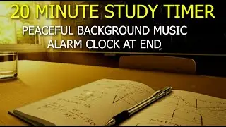 20 Minute Countdown Timer | Math Focus &bull; Calm Background Music