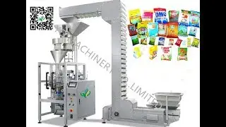 Model 420 pouch filling vertical packing machine with product elevator multihead doser