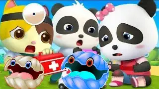 Little doctor panda saving oyster🦪 to garbage🚮 #cartoon kid's cartoon video #animation