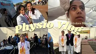 INDORE MARATHON PHYSIOS | vlog, early morning, physiotherapy, and fun 🩺💪🏻🏃‍♀️
