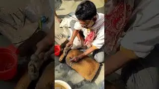 how to repair traditional spices maker sil batta | सिलबट्टा की कुटाई | sil Nora kotano village style