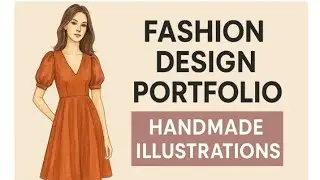 Fashion Design Portfolio | Handmade Illustrations & Dress Concepts