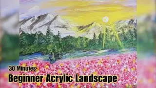 Paint This Peaceful Foothills Scene | No Experience Needed