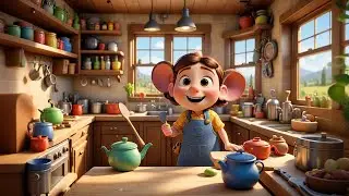 Mia Mouse Bakes a Cake | Baking Song for Kids | Fun Nursery Rhyme with Mice and Sweet Treats