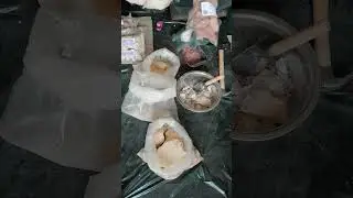 Crunchy Clay Rock Packing Live #clay #minerals #asmr #asmrsounds #pottery #clayasmr