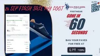 AJIO FLASH BOLD SALE || Everything at 1rs🤑 || my loot campus shoe price 2499 at 1 rupees🤩||#krishhna
