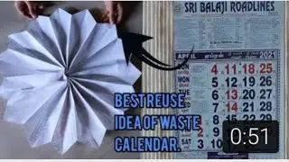 Best reuse idea of waste calendar.