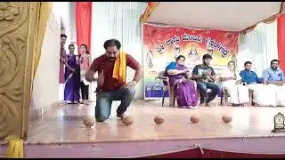 #coconut breaking with hand from#praveen prabhu belvai