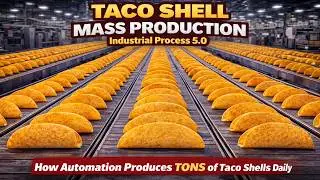 Taco Shell Mass Production Explained | Automated Food Factory