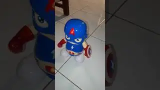 Robot captain america dancing untuk anak