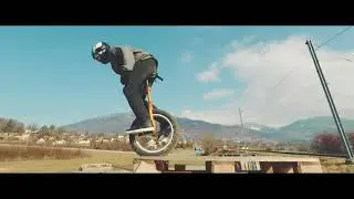 Unicycle Trial session at the Trial Paradise