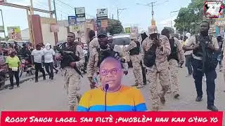 Gwo eskonbrit pete ; anpil b4ndi al jwenn bawon nan b&egrave;l&egrave;; si moun yo pa kite zen sa yo yap m@uri 