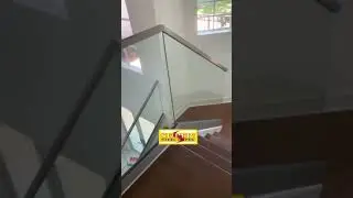 frameless Aluminum glass railing system #supersteelimpex #glassrailing#toughendglass #modularrailing