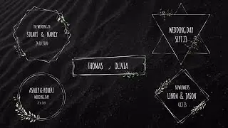 Wedding Titles V2 DaVinci Resolve Templates