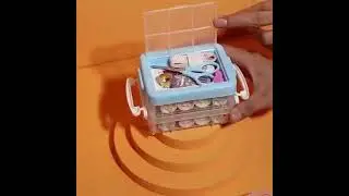 Sewing kit needle box double layer multi function DIY sewing tools