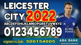 Leicester City Europa League UEFA 2022 Football Font By black Font Free All Download for OTF And AI