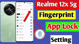 Realme 12x 5g fingerprint app lock setting | how to set fingerprint app lock in Realme 12x 5g