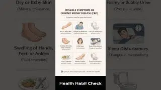 Most People Miss These Early Kidney Warning Signs | Chronic Kidney Disease (CKD) #dailyhabits