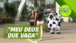 SHE WAS TALKING ABOUT THE MASCOT! | RedeTV! Pranks