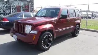 2008 JEEP LIBERTY ON CUSTOM 18 INCH BLACK OFFROAD RIMS & TIRES