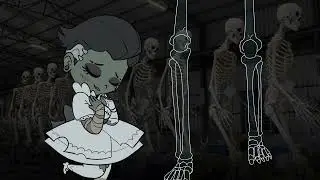 HOME DEPOT 12 FT SKELETON  ft. Sombra and Widowmaker from Overwatch (LOL)