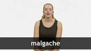 How to pronounce MALGACHE in French