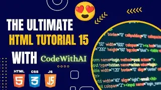 HTML Tutorial 15 in Urdu/Hindi | Table and tr, th, td tags in HTML  in Urdu/Hindi | @CodeWithAI1​