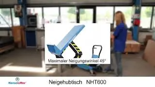 Ergonomie-Upgrade: HanseLifter NHT600 Neigehubtisch | 600 kg Tragkraft & 45&deg; Neigung