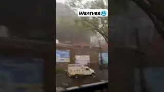 Sudden weather change 😧😲😌#india #weather #storm