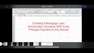 MORTGAGE LOAN AMORTIZATION SCHEDULE WITH EXTRA PRINCIPAL PAYMENT: HOW TO MAKE ONE?