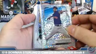 CASE #1 of 2 -----  2019 BOWMAN STERLING 2 Case (24 Box) PLAYER Break #2 eBay 8/22/19