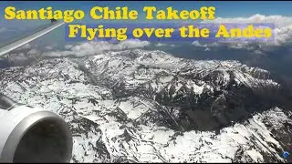 SANTIAGO CHILE / Take off / Decolagem de Santiago / Sobrevoando os Andes / Andes Mountains (2011)